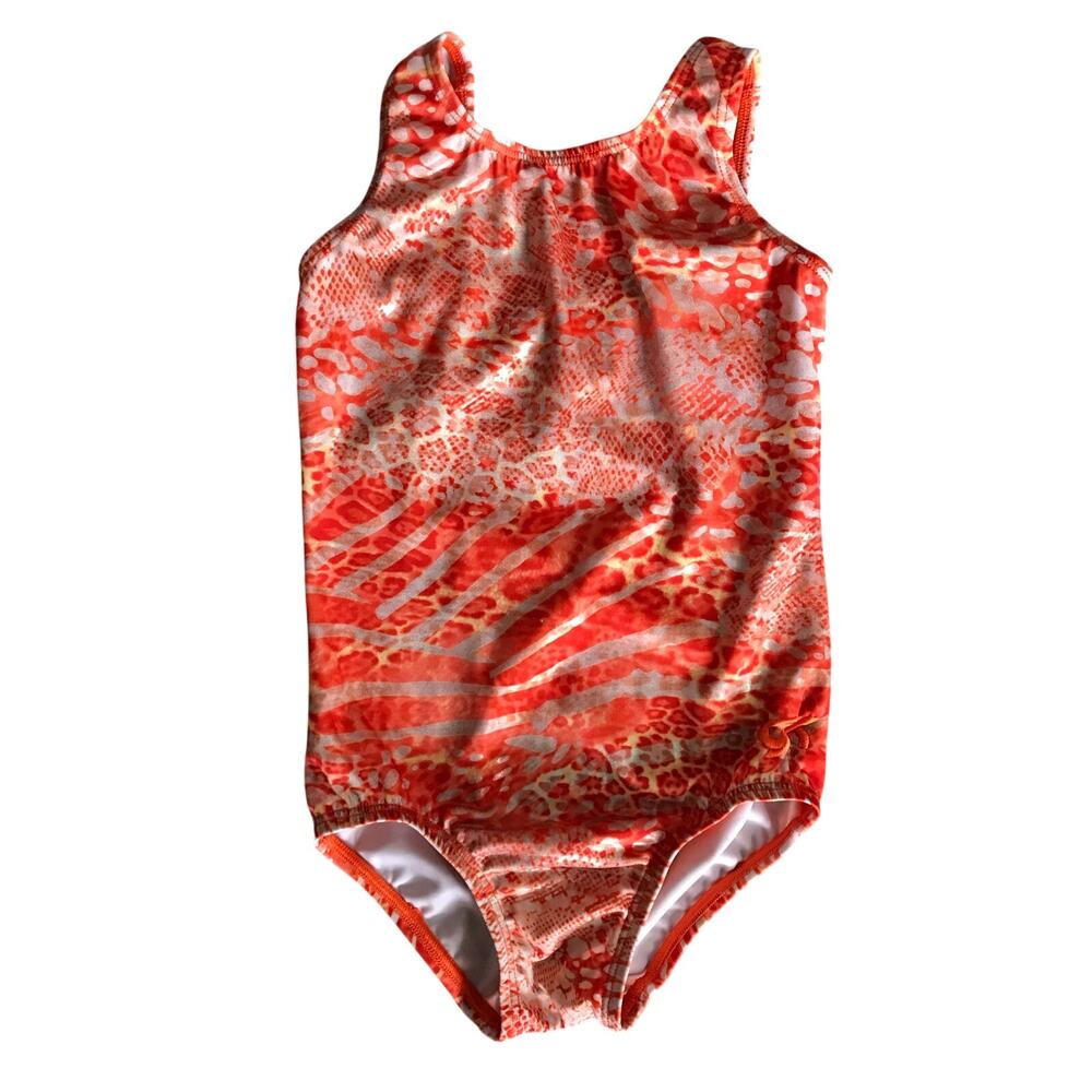 GK Orange Leotard Size Child Small (5-6)